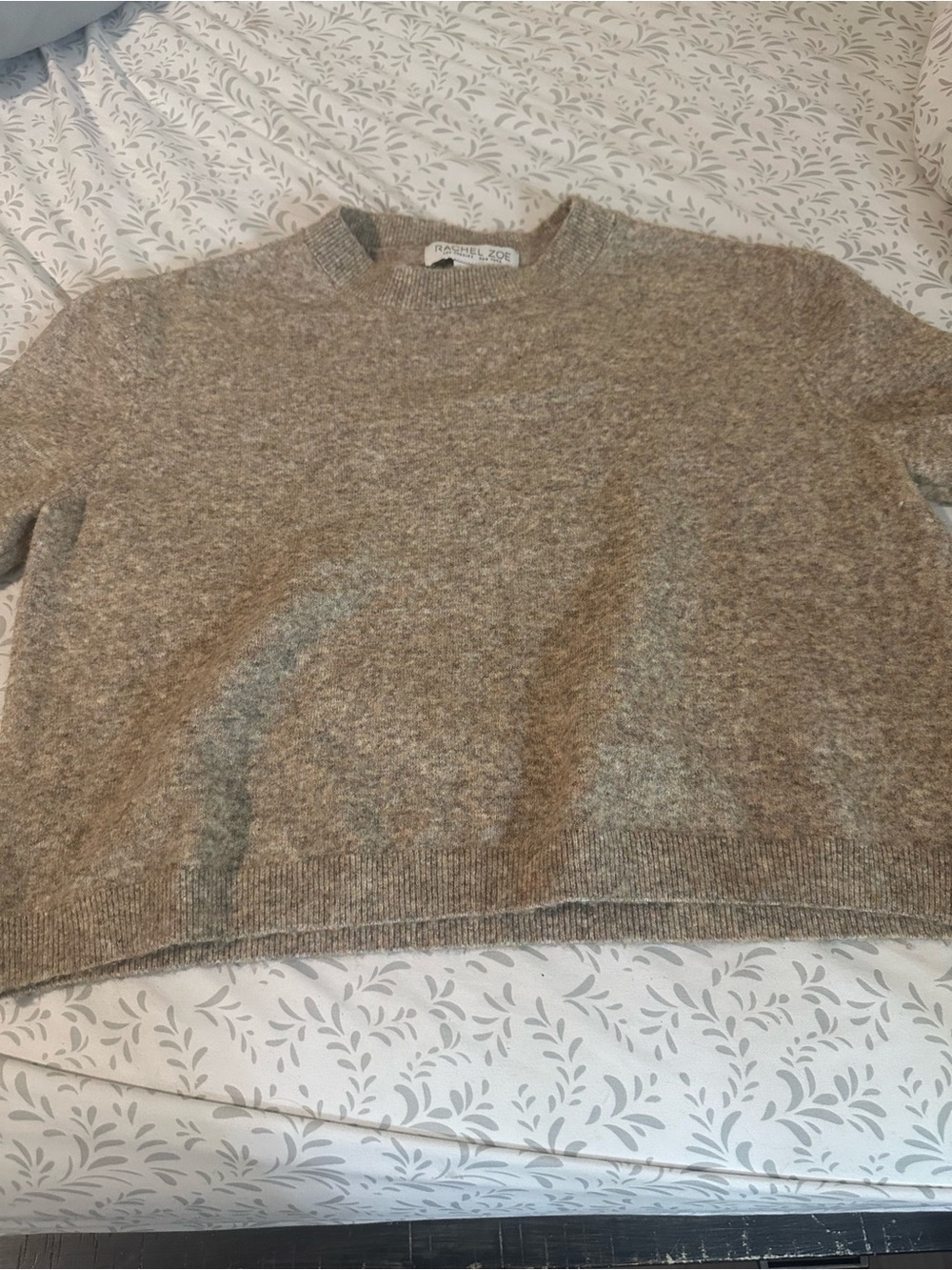Rachel Zoe Crewneck Sweater in Heathered Taupe